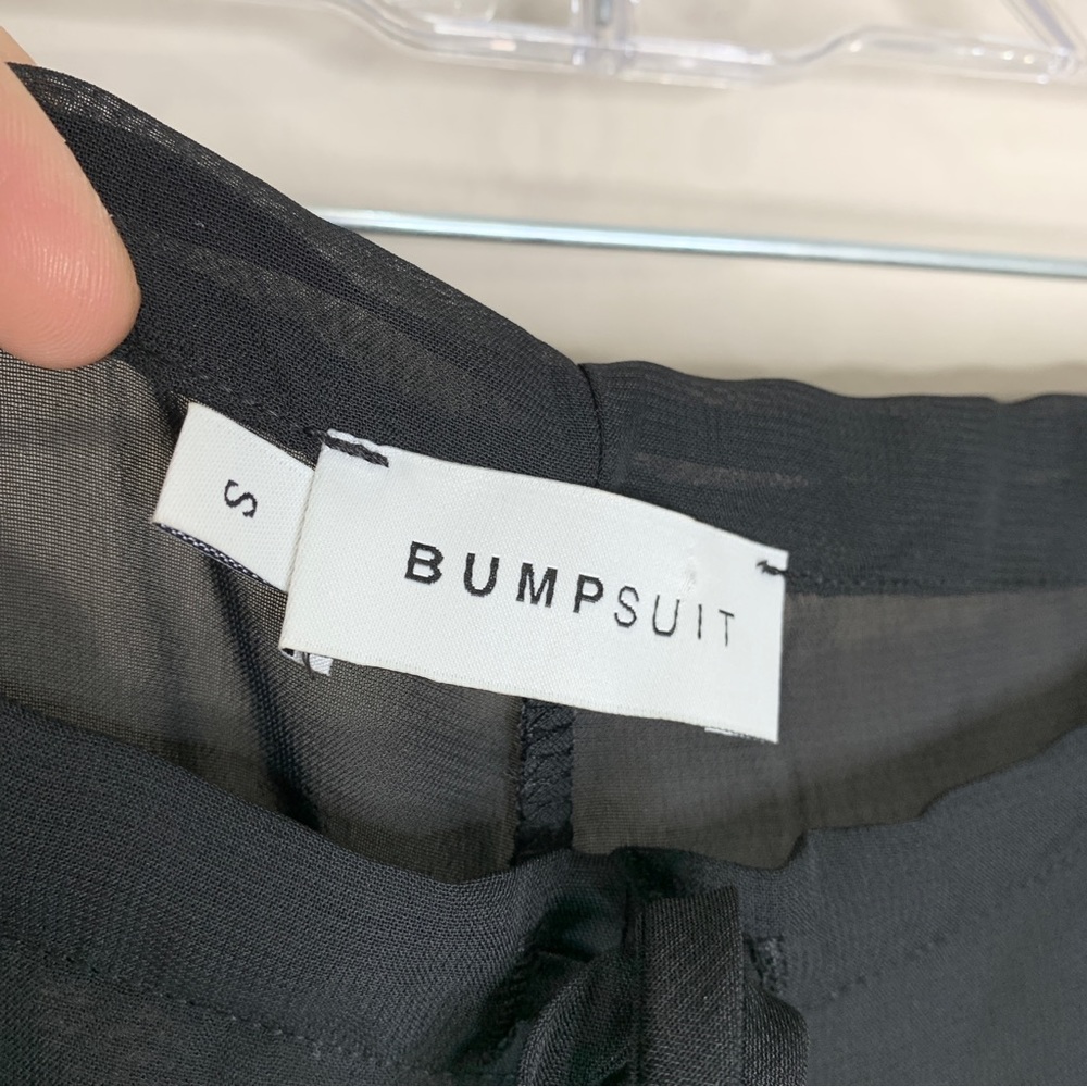 BUMPSUIT The Chiffon Flare Pant (Sz S) Maternity Sheer Black - Picture 12 of 14